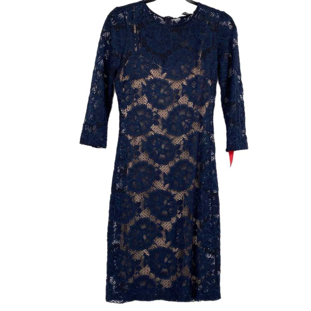 Mystic Blue Long Sleeve Dress Lace Sleeves | Womens L